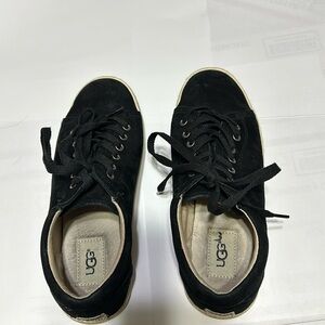 UGG Tomi Black Suede Sneakers